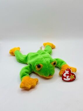 Ty Beanie Babies - Smoochy The Frog Stuffed Toy with Tag